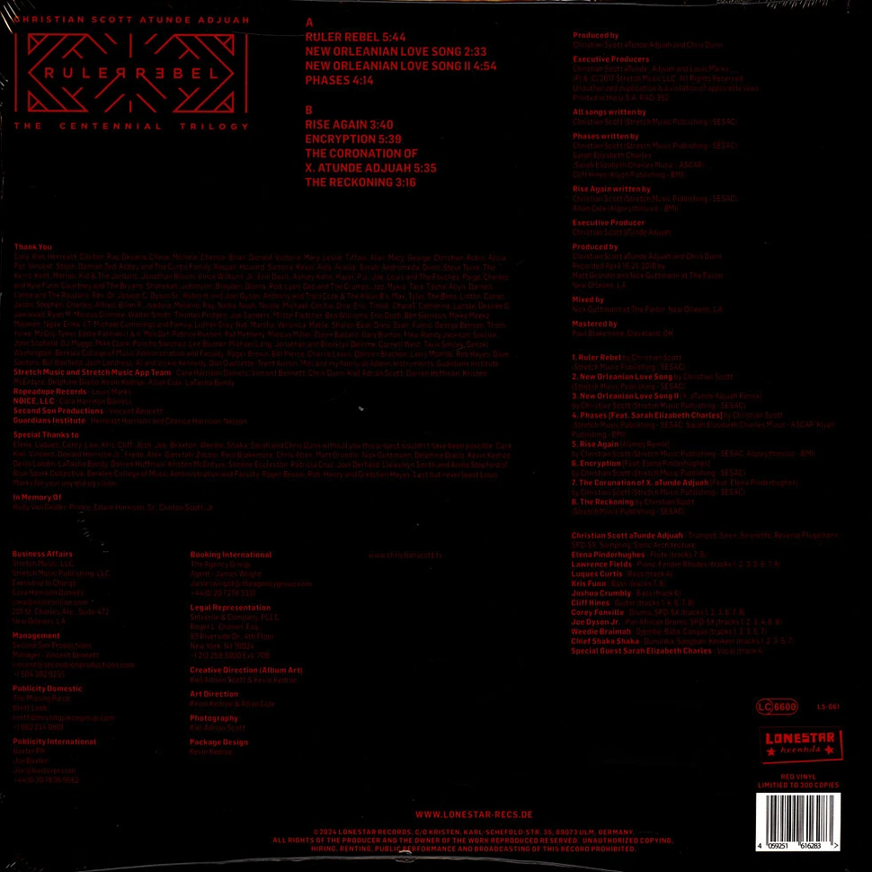 Christian Scott - Ruler Rebel Clear Red Vinyl Edition