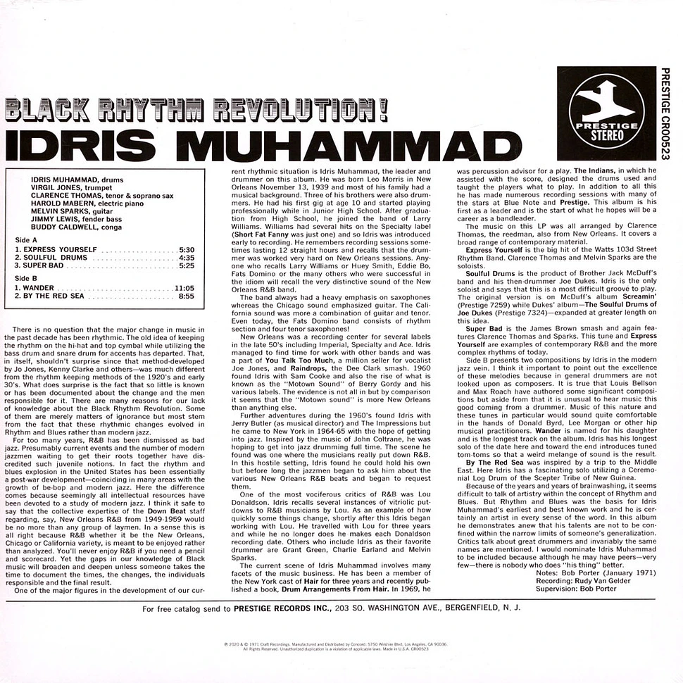 Idris Muhammad - Black Rhythm Revolution!