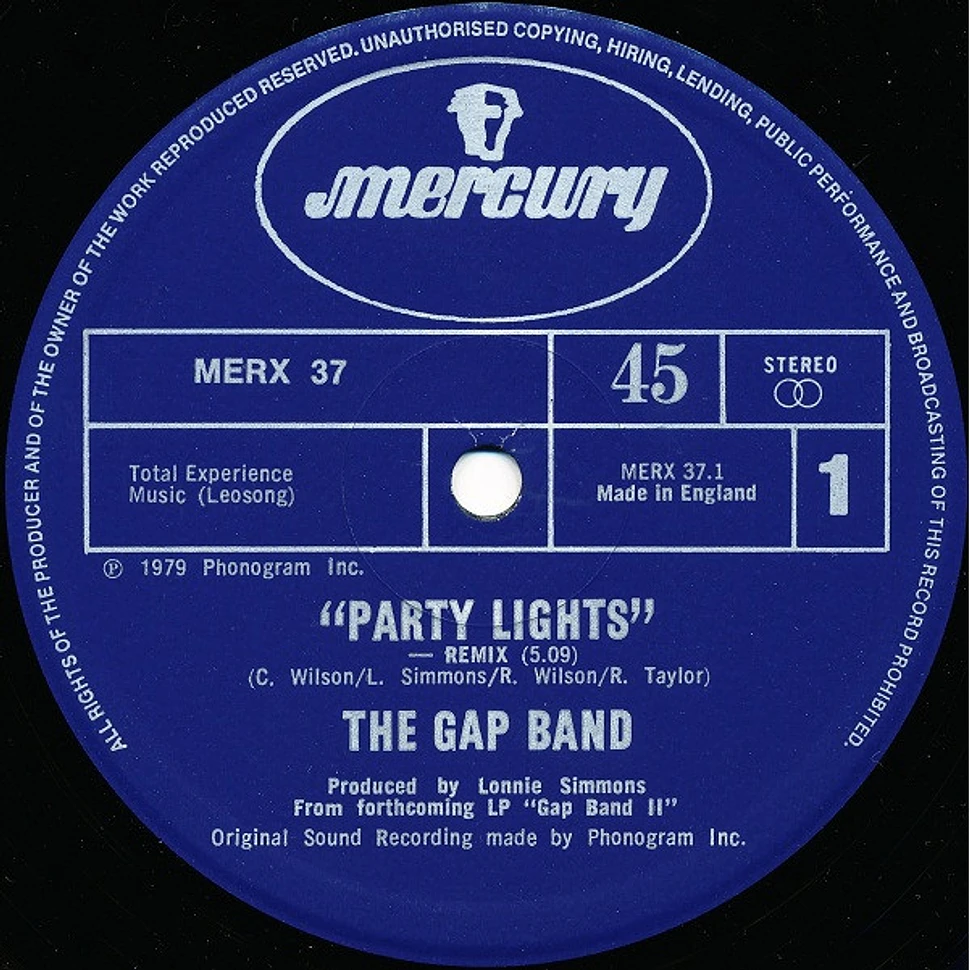 The Gap Band - Party Lights (Remix) / Baby Baba Boogie
