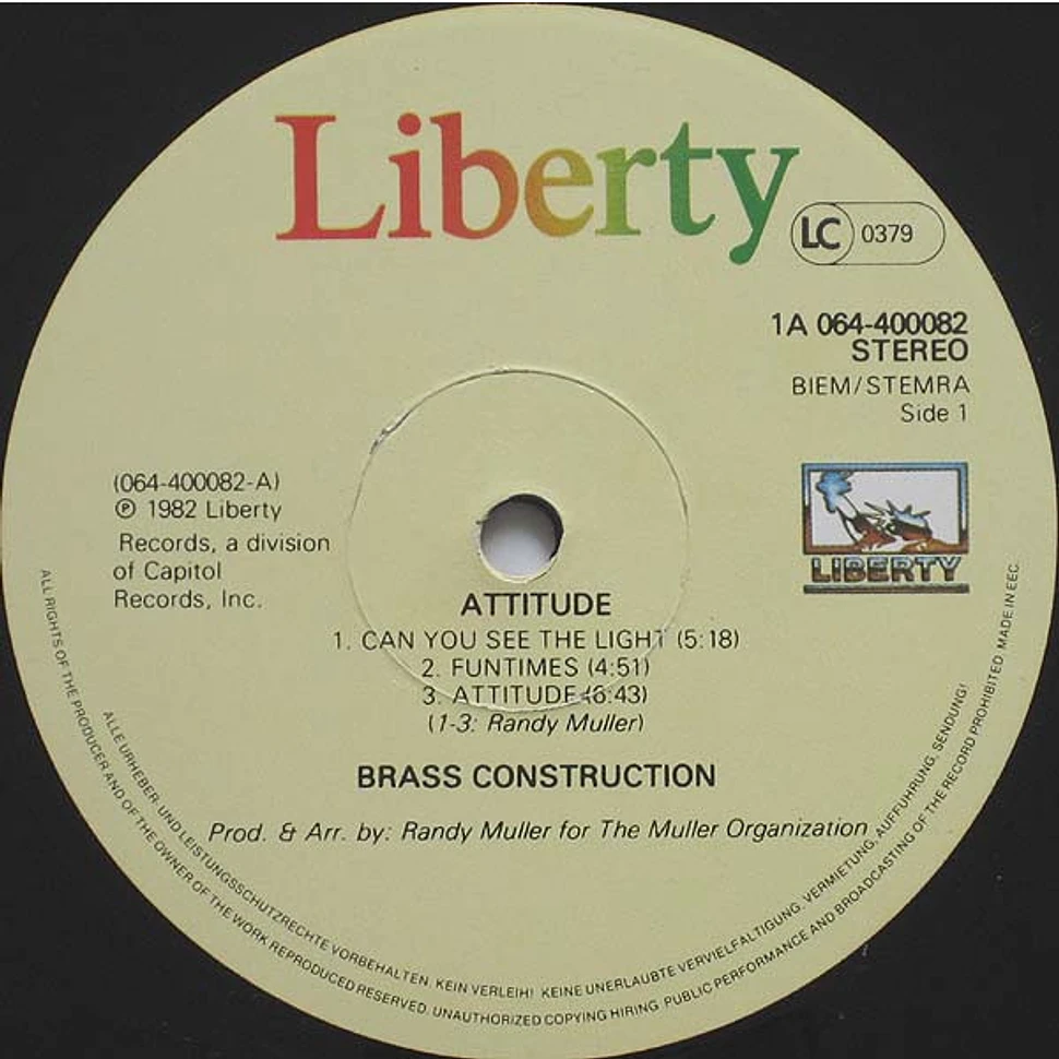 Brass Construction - Attitudes