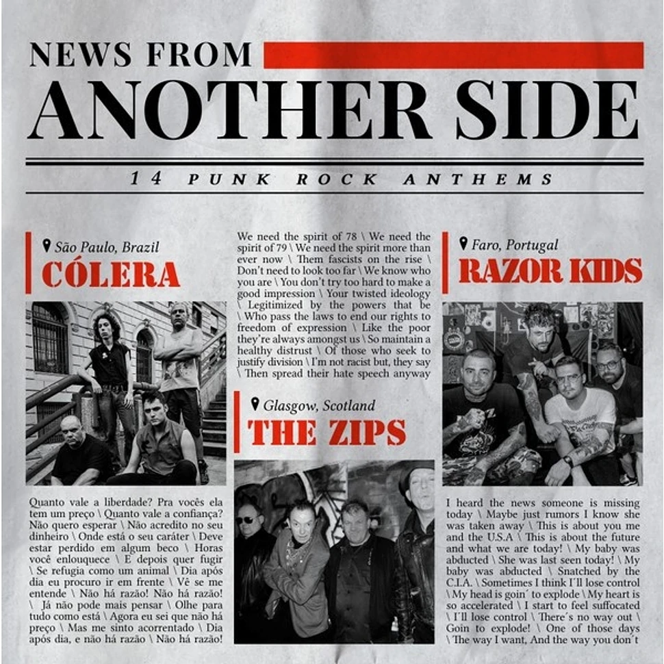 Cólera, The Zips, Razor Kids - News From Another Side