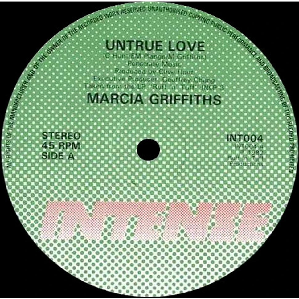 Marcia Griffiths / Nigger Kojak - Untrue Love / Come Inna Dis
