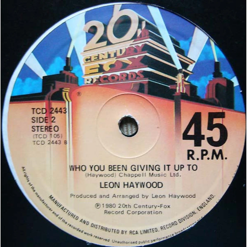Leon Haywood - Don't Push It Don't Force It