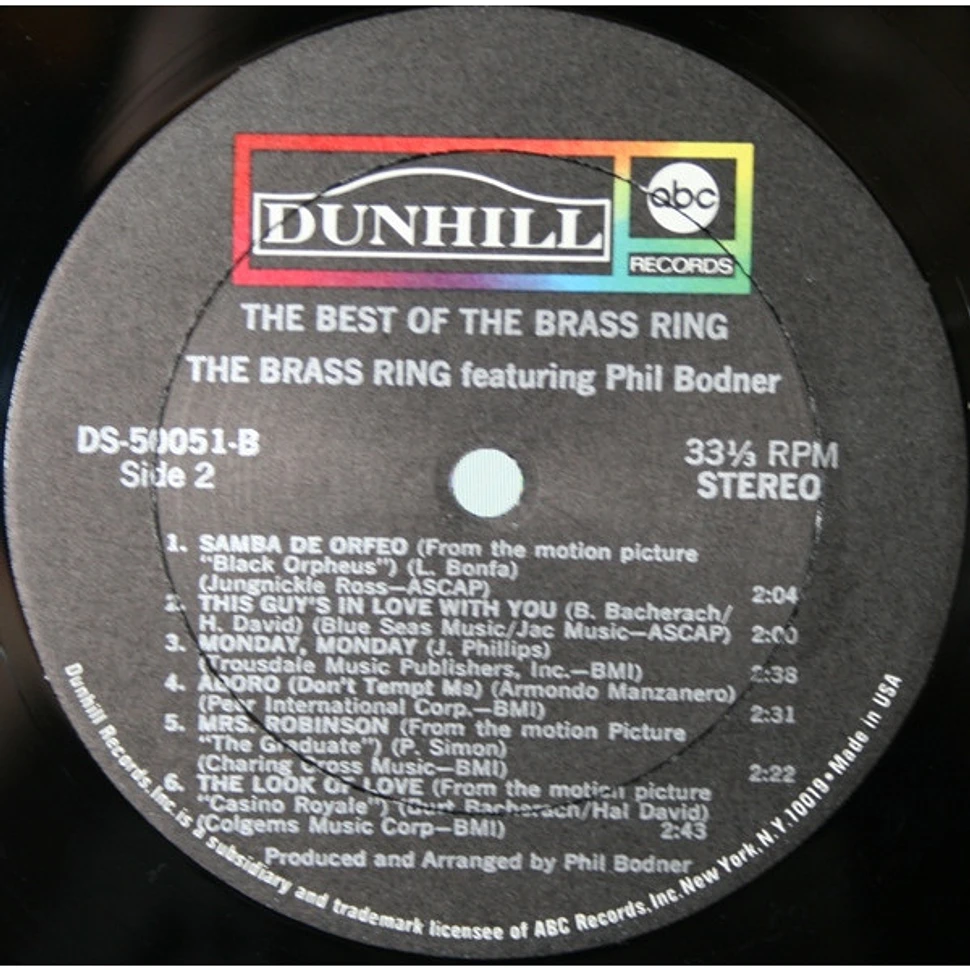 The Brass Ring Featuring Phil Bodner - The Best Of The Brass Ring