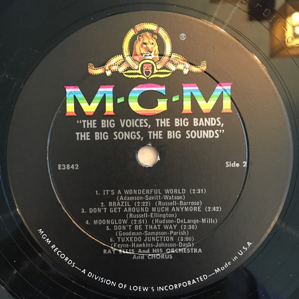 Ray Ellis And His Orchestra And Chorus - The Big Voices, The Big Bands, The Big Songs, The Big Sounds