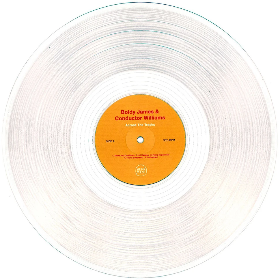 Boldy James X Conductor Williams - Across The Tracks HHV Exclusive Clear Vinyl Edition