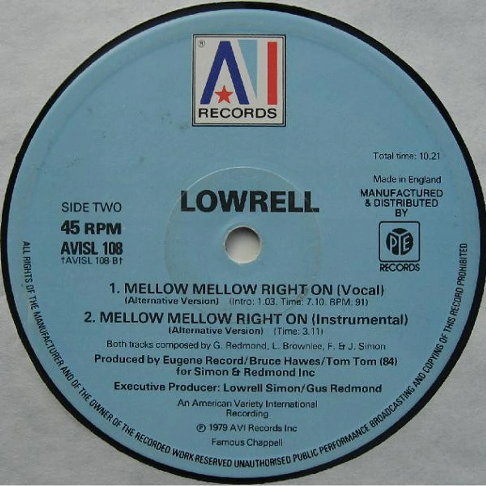 Lowrell Simon - Mellow Mellow Right On