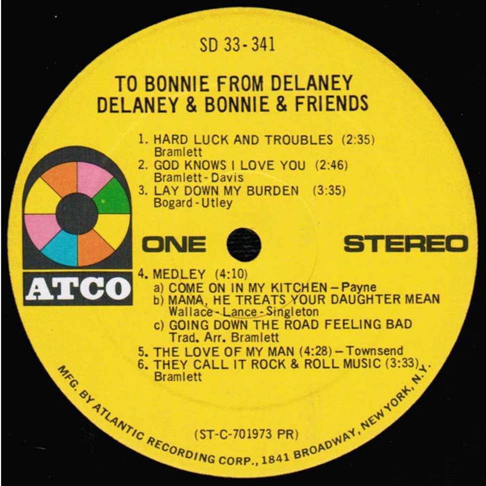 Delaney & Bonnie & Friends - To Bonnie From Delaney