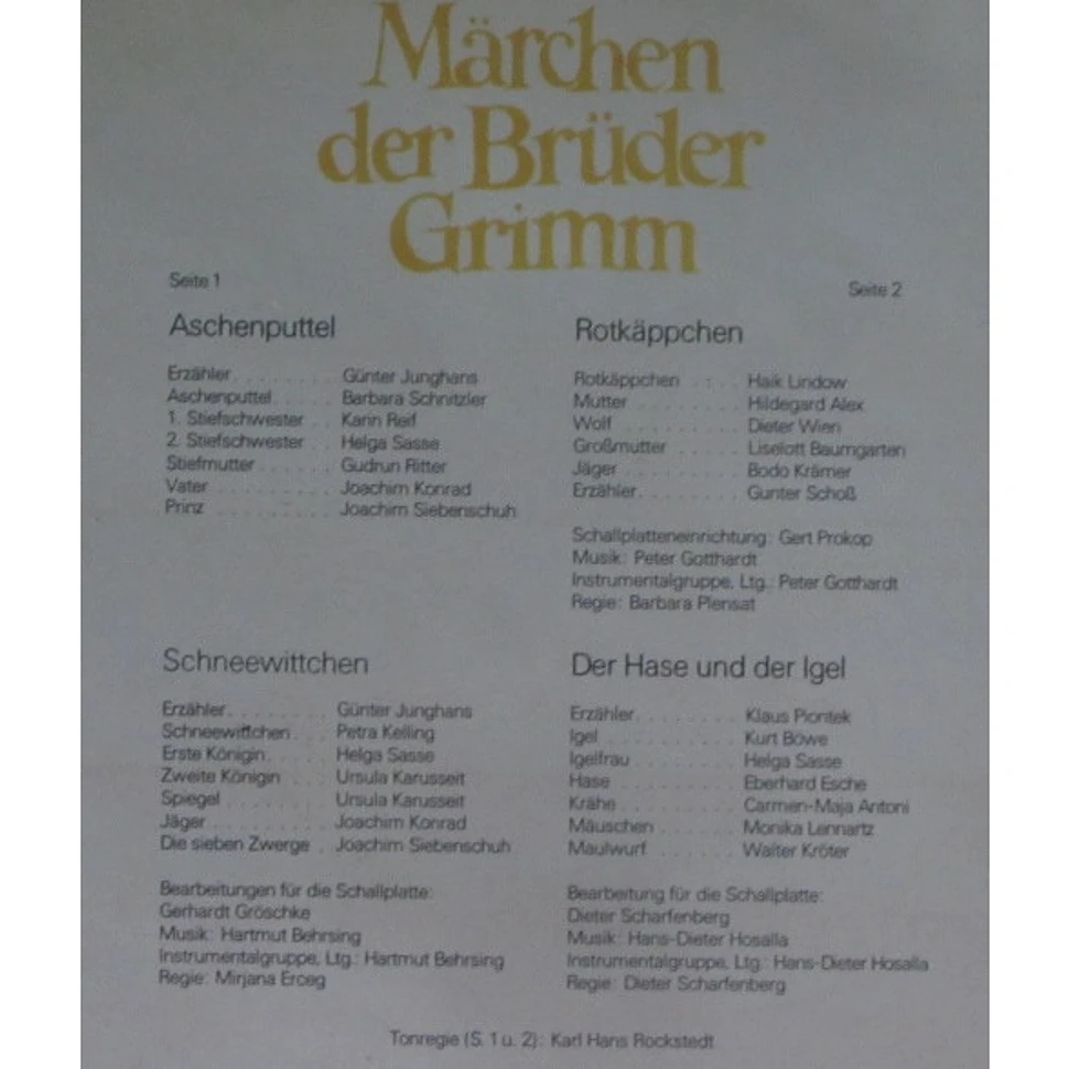 Gebrüder Grimm - Märchen Der Brüder Grimm