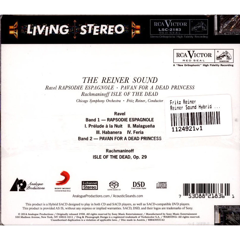 Fritz Reiner - Reiner Sound Hybrid Multichannel Sacd