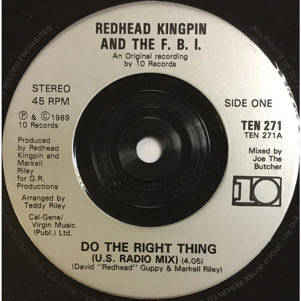 Redhead Kingpin And The FBI - Do The Right Thing