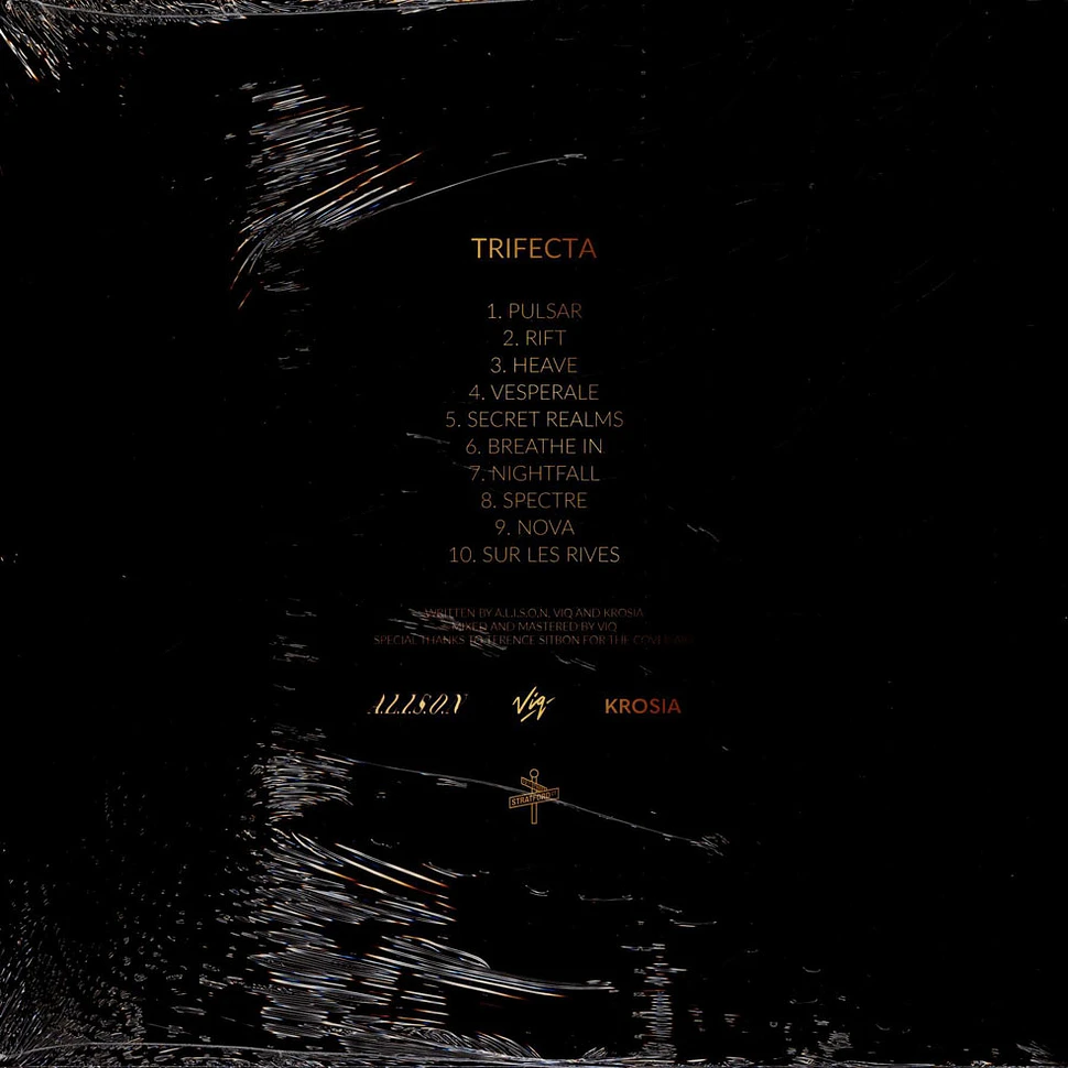 A.L.I.S.O.N, Viq, Krosia - Trifecta Gold / Black Split Vinyl Edition