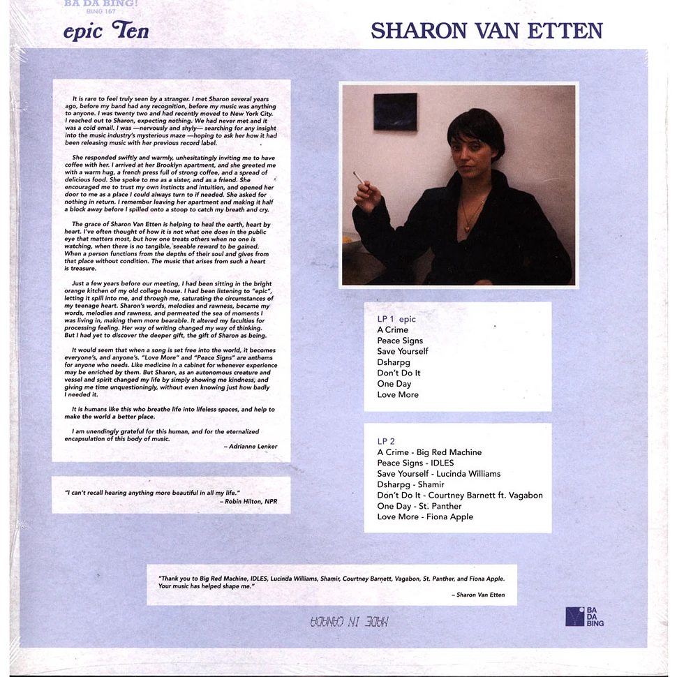 Sharon Van Etten - Epic Ten