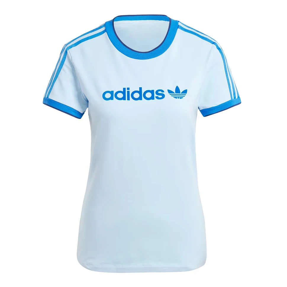 adidas - Graphic Badge Slim 3 Stripe Tee