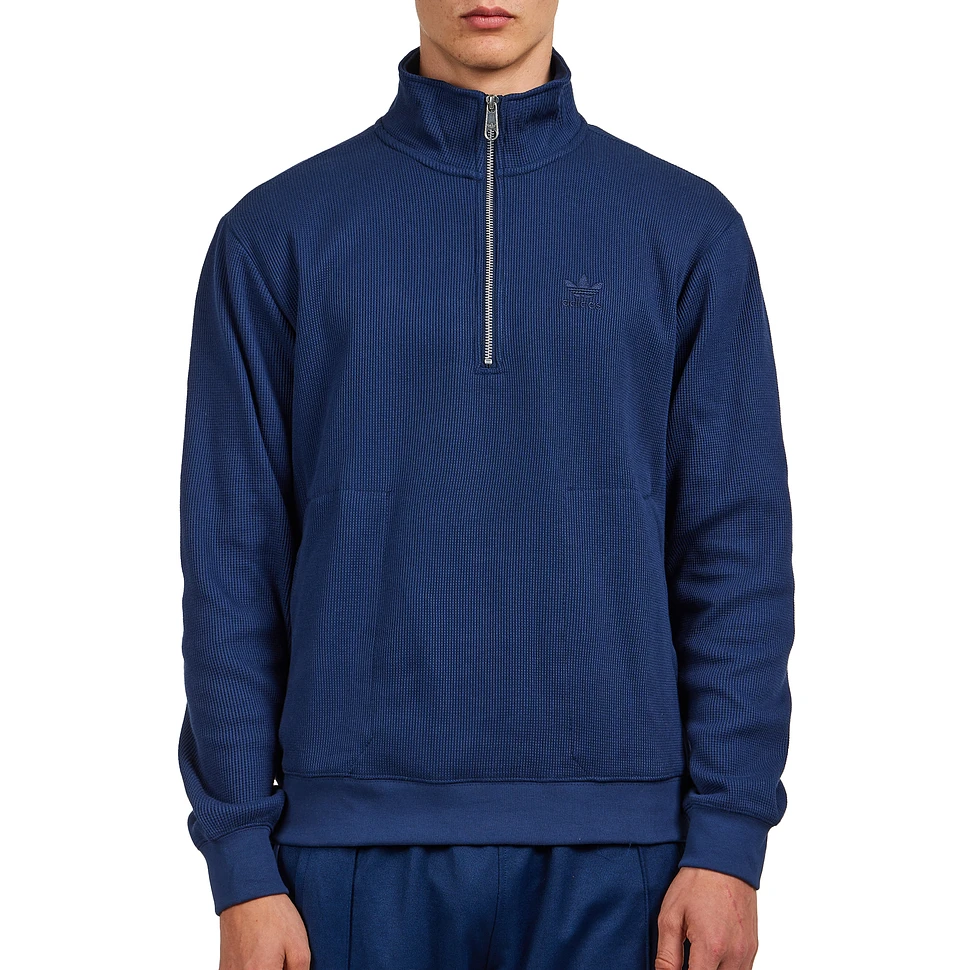 adidas - Trefoil Essentials Waffle 1/2 Zip