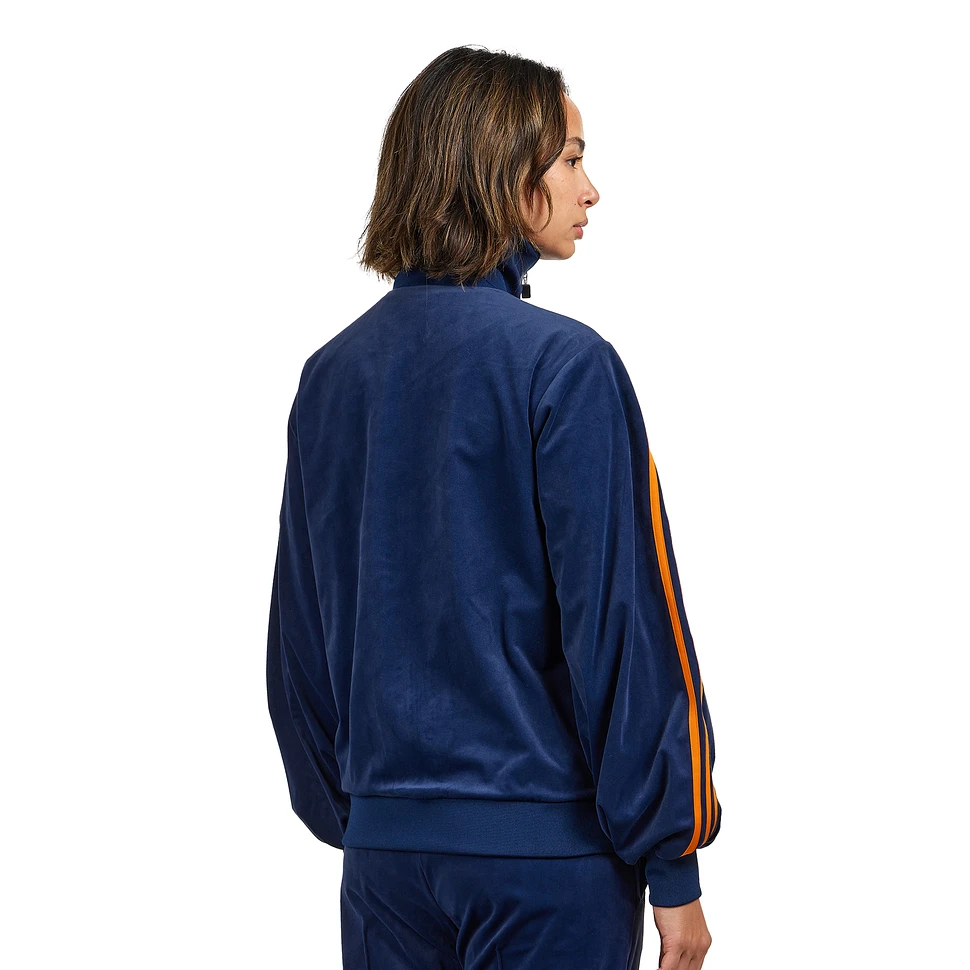 Adidas navy velour tracksuit hotsell