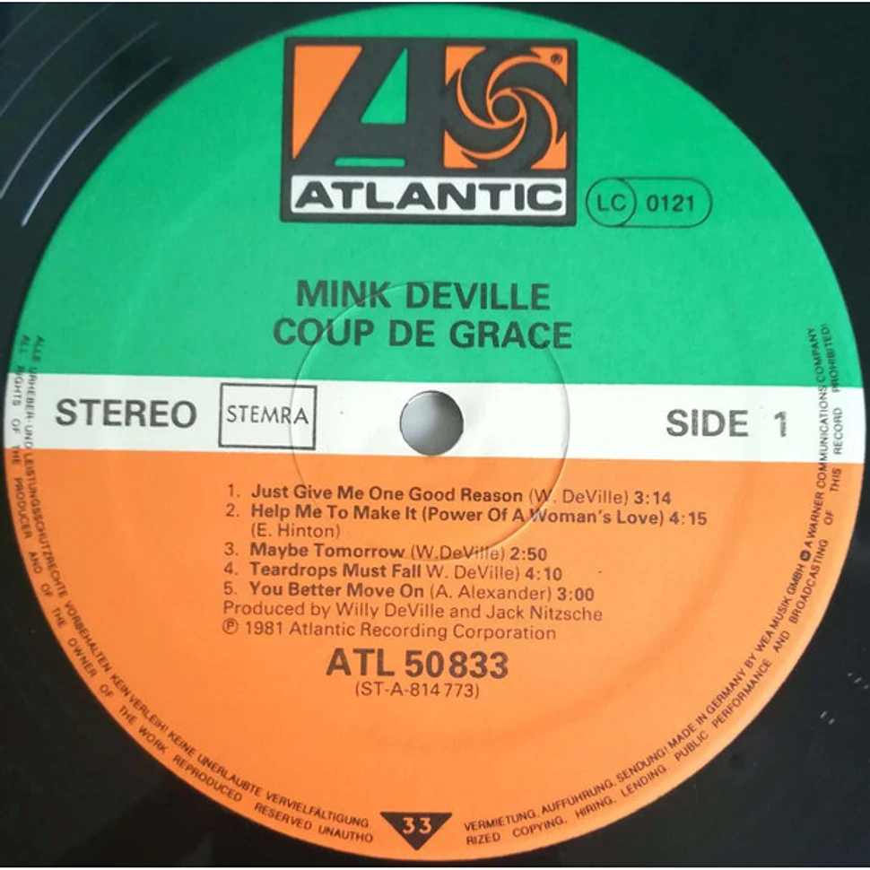 Mink DeVille - Coup De Grâce