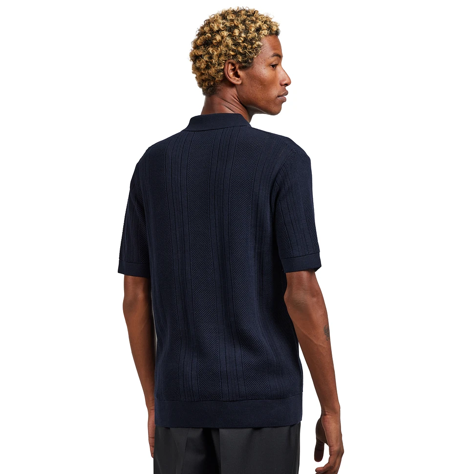 Fred Perry - Pointelle Panel Knitted Shirt