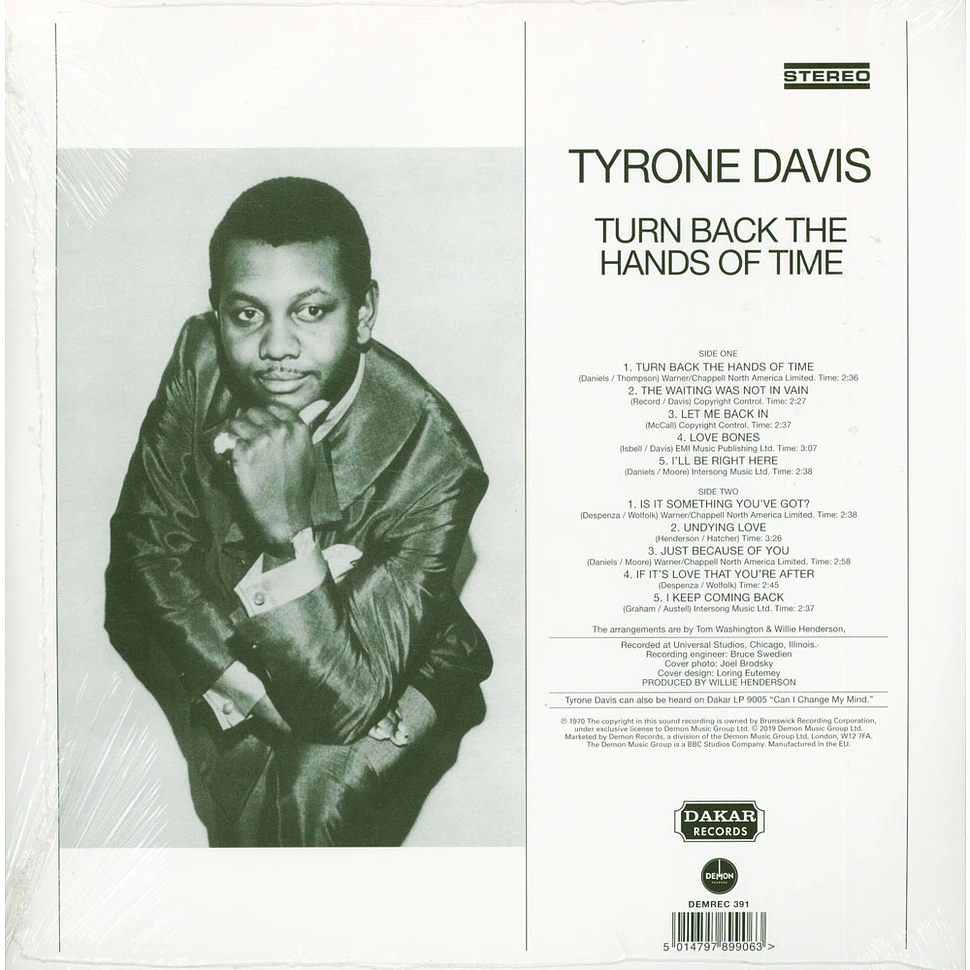 Tyrone Davis - Turn Back The Hands Of Time