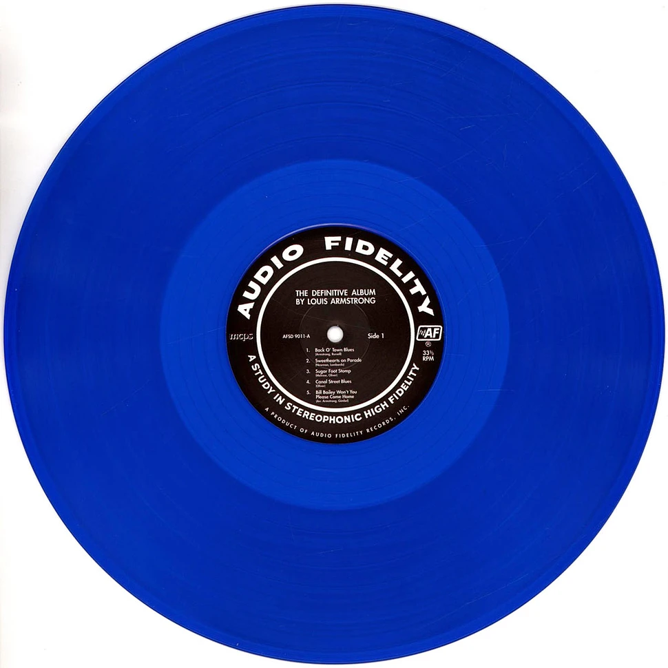 Louis Armstrong - The Definitive Album By Louis Armstrong Blue Vinyl Edition