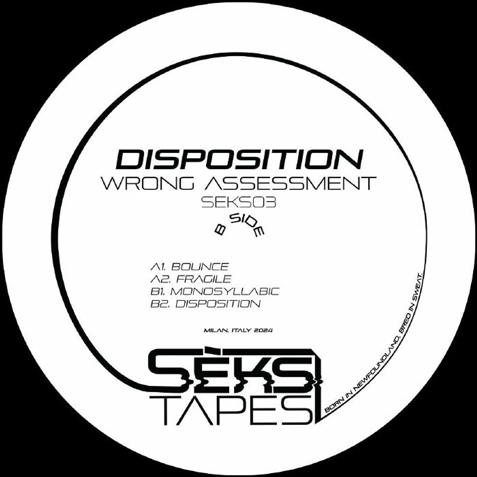 Wrong Assessment - Disposition