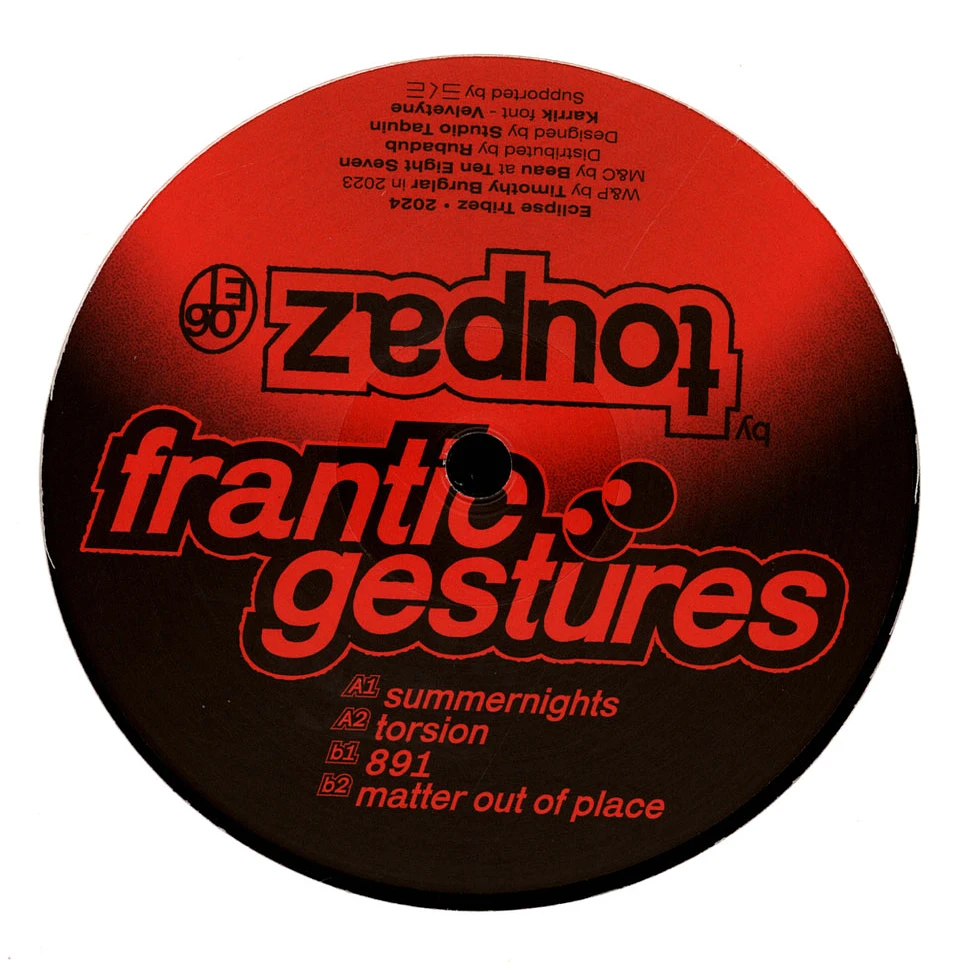 Toupaz - Frantic Gestures EP