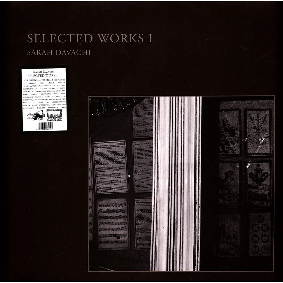 Sarah Davachi - Selected Works I Black Vinyl Edition