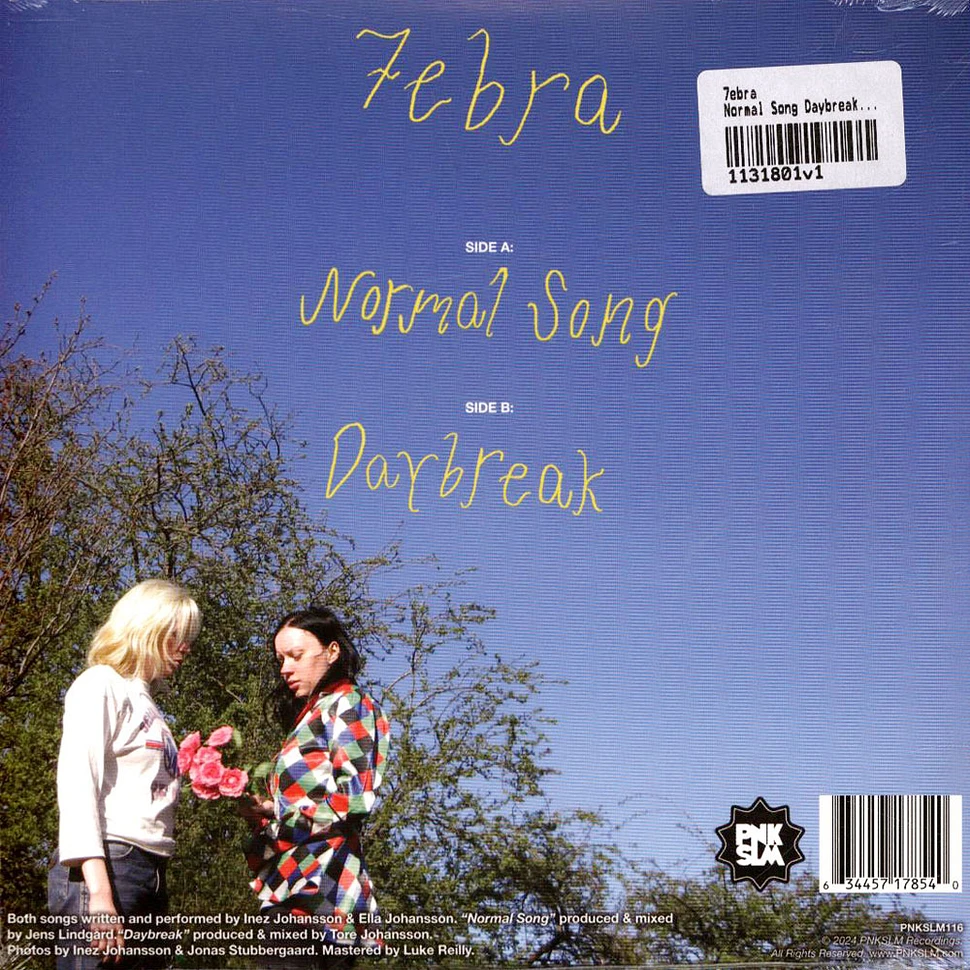 7ebra - Normal Song Daybreak Blue & Yellow AB Effect Vinyl Edition