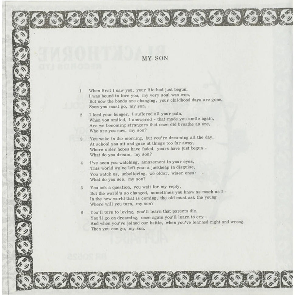 Ewan Maccoll And Peggy Seeger - My Son / The Housewife's Alphabet