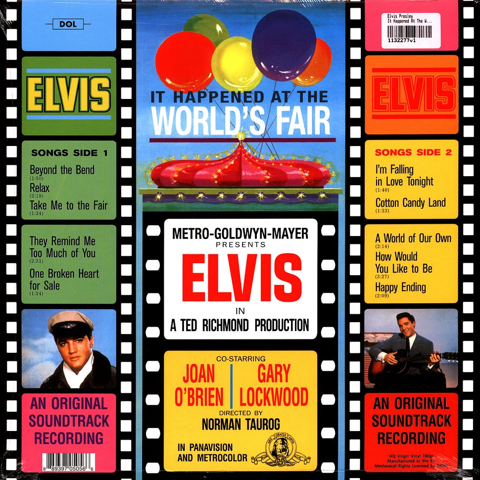 Elvis Presley - It Happened At The World's Fair Orange Vinyledition