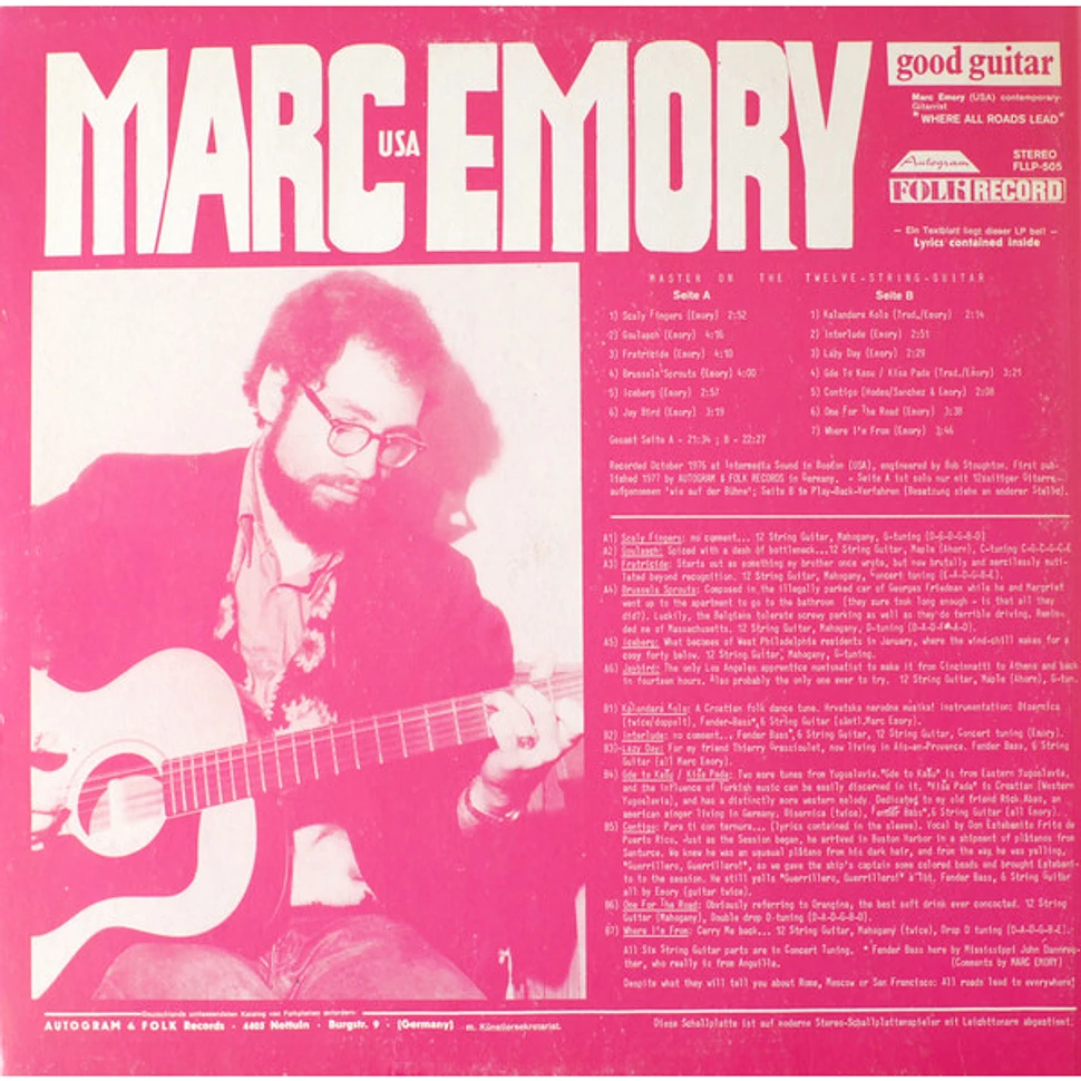 Marc Emory - Where All Roads Lead