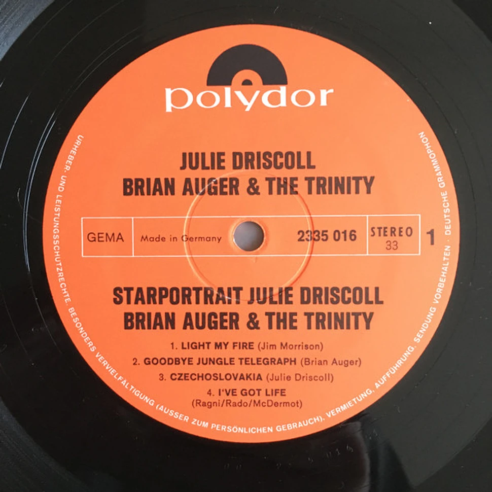 Julie Driscoll, Brian Auger & The Trinity - Starportrait