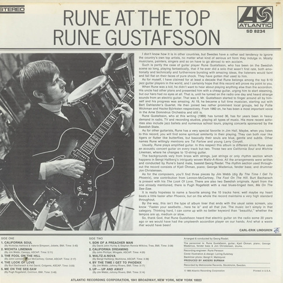 Rune Gustafsson - Rune At The Top