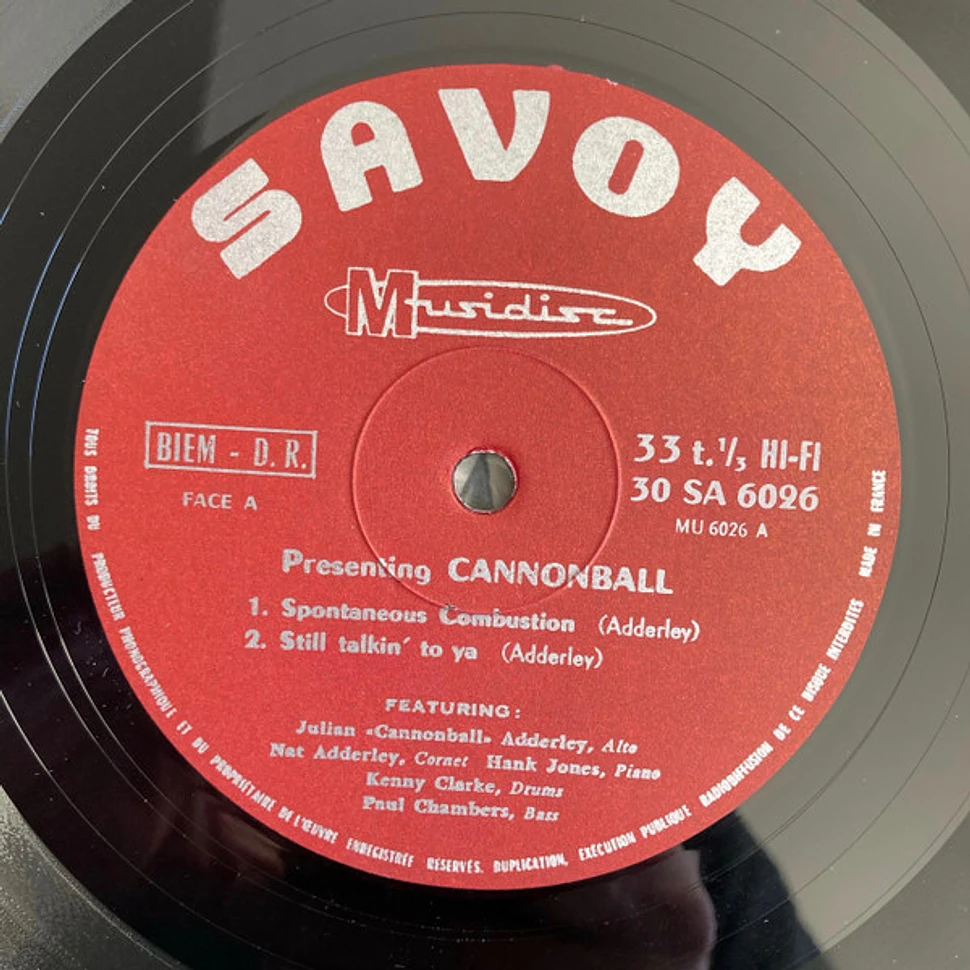 Cannonball Adderley - Presenting Cannonball