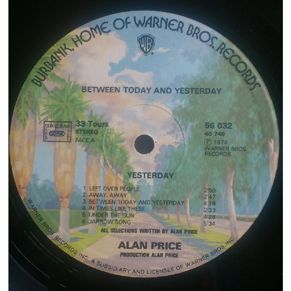 Alan Price - Between Today And Yesterday