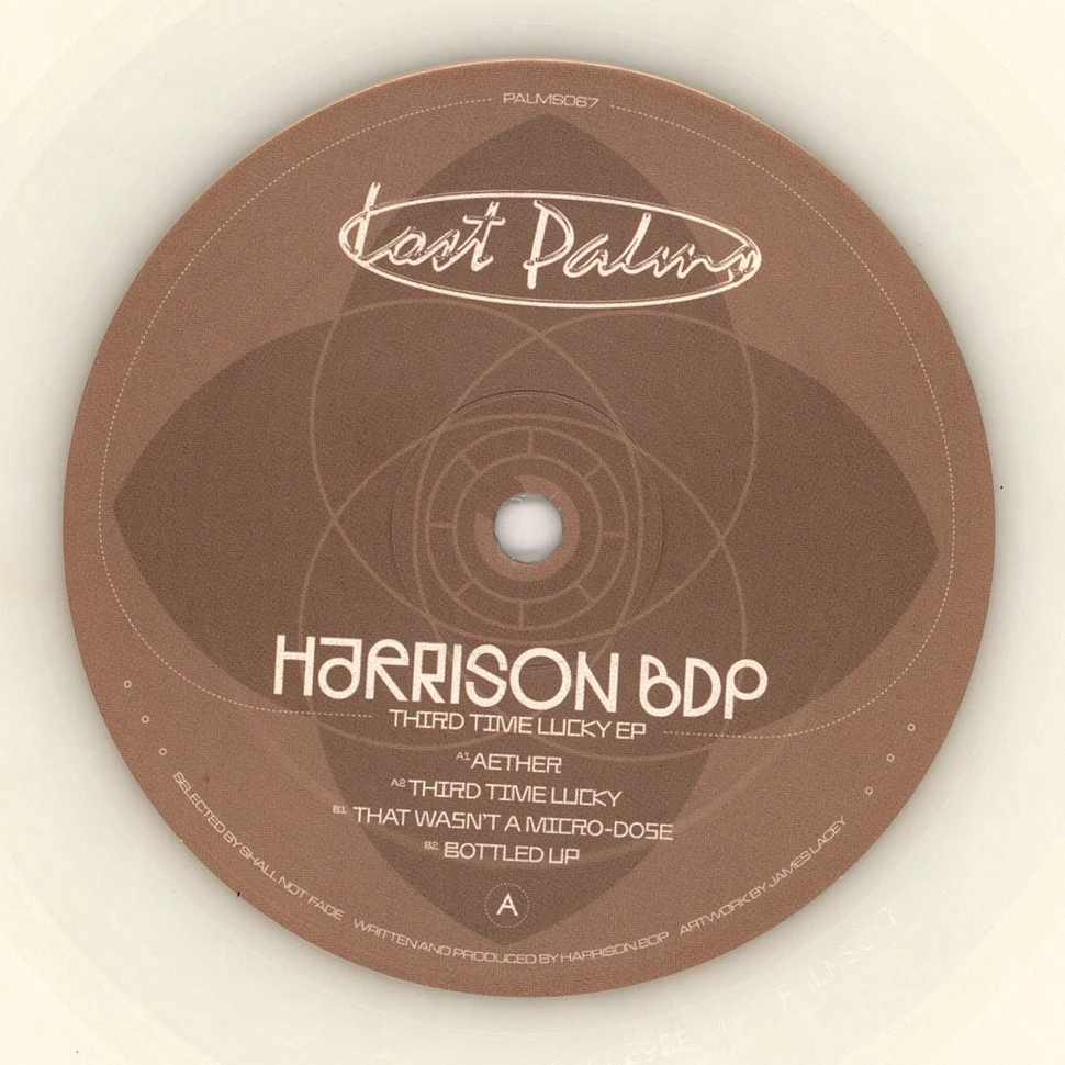 Harrison BDP - Third Time Lucky Ep White Vinyl Edition