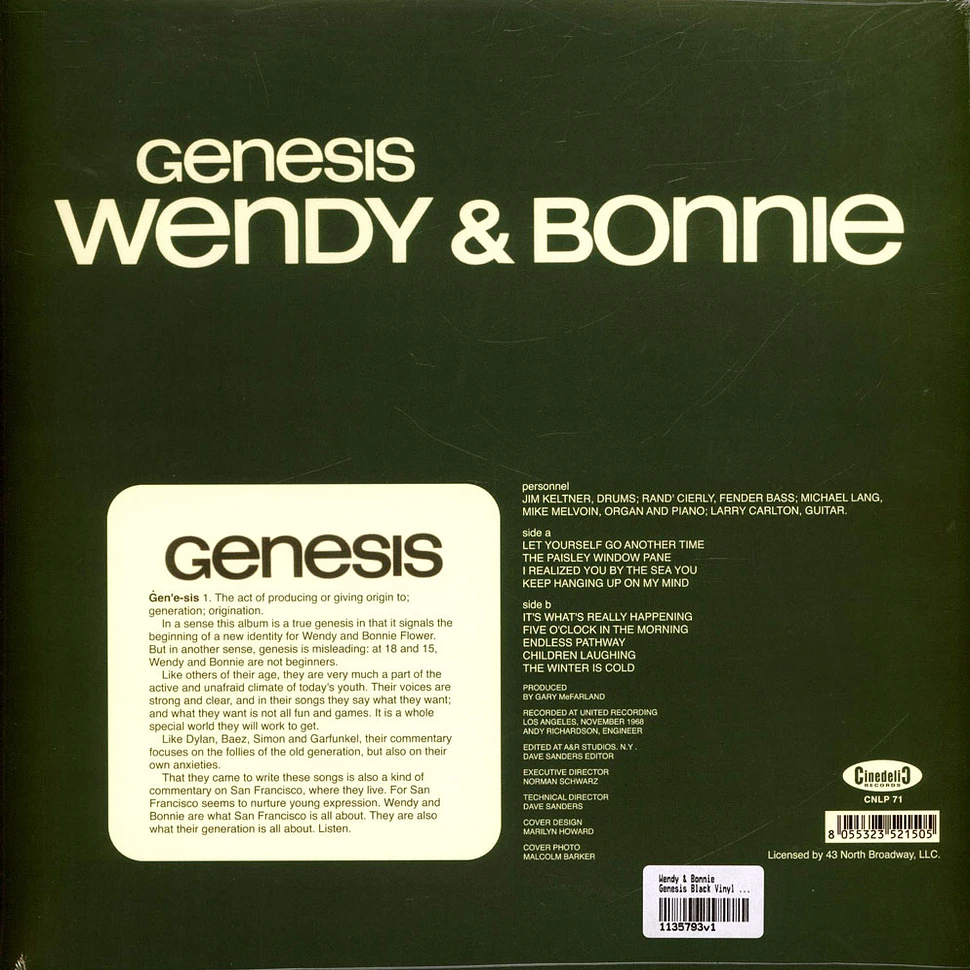 Wendy & Bonnie - Genesis Black Vinyl Edition