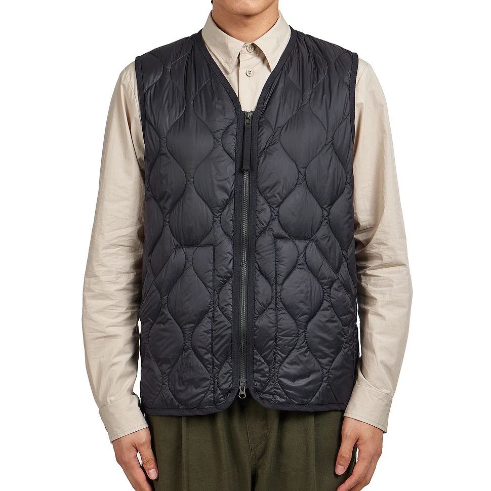 TAION - Military V Neck W-Zip Down Vest (Soft Shell)