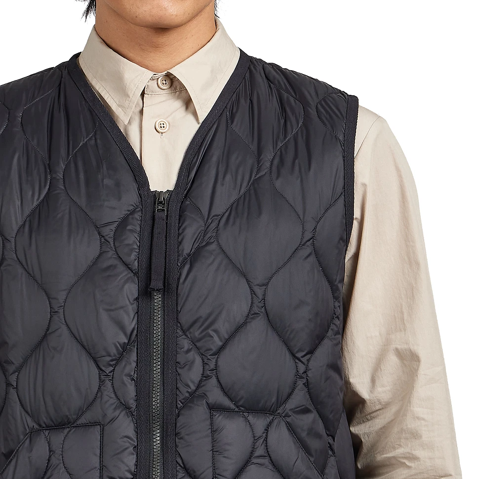 TAION - Military V Neck W-Zip Down Vest (Soft Shell)