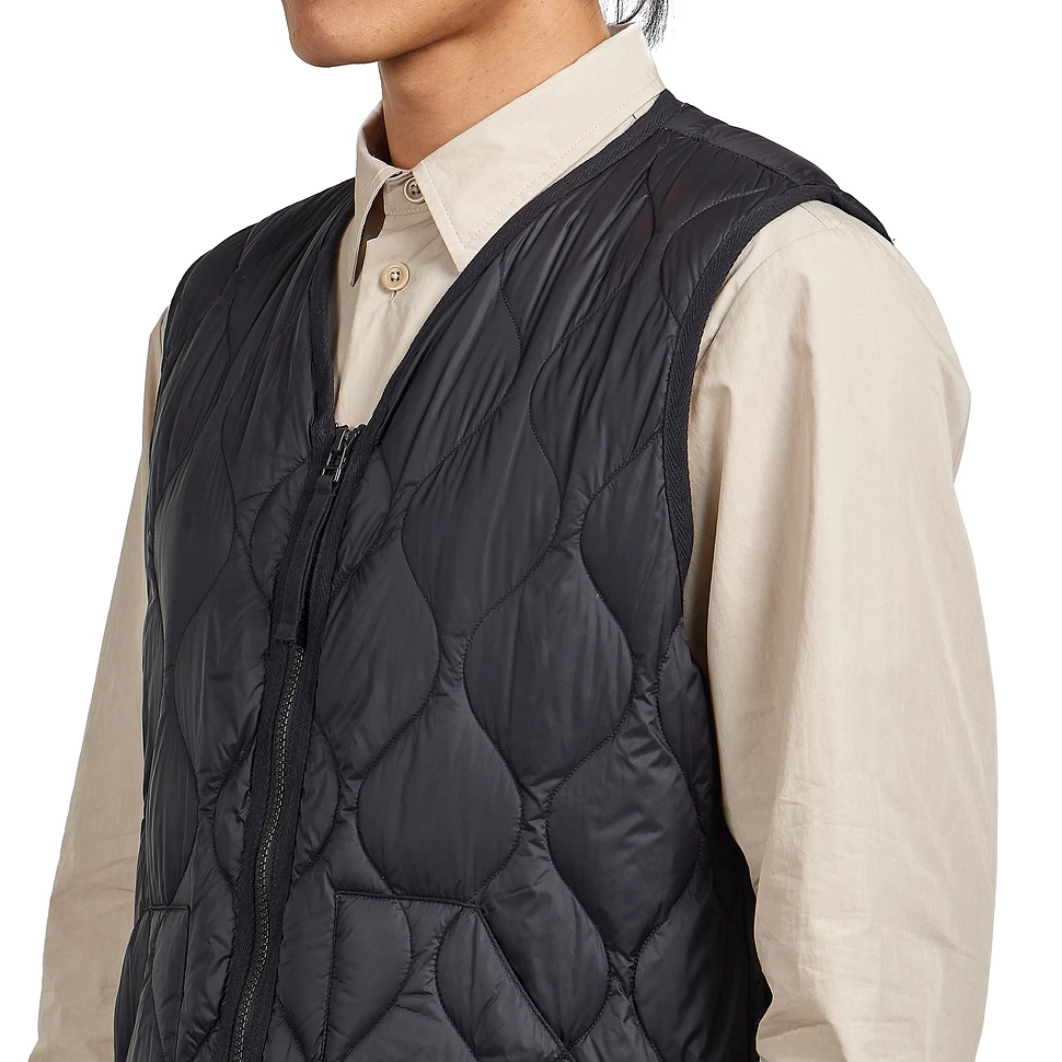 TAION - Military V Neck W-Zip Down Vest (Soft Shell)