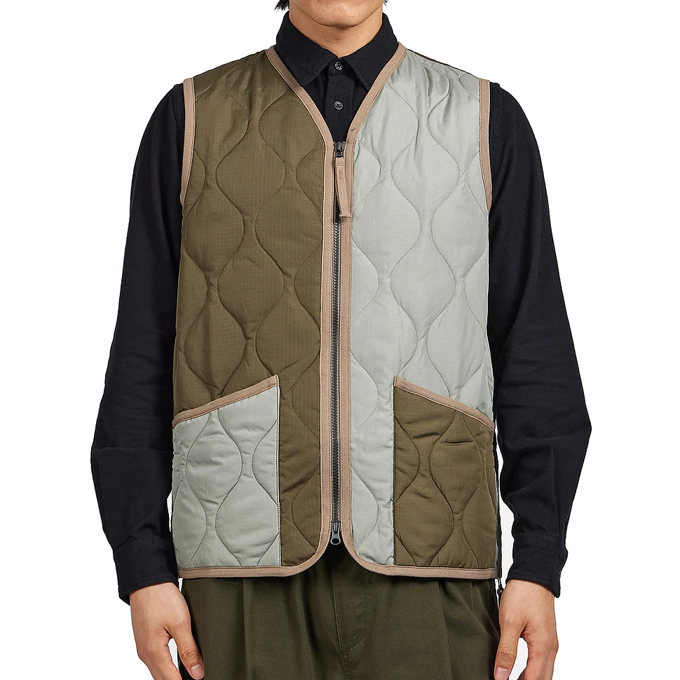 TAION - Military W-Zip V Neck Down Vest