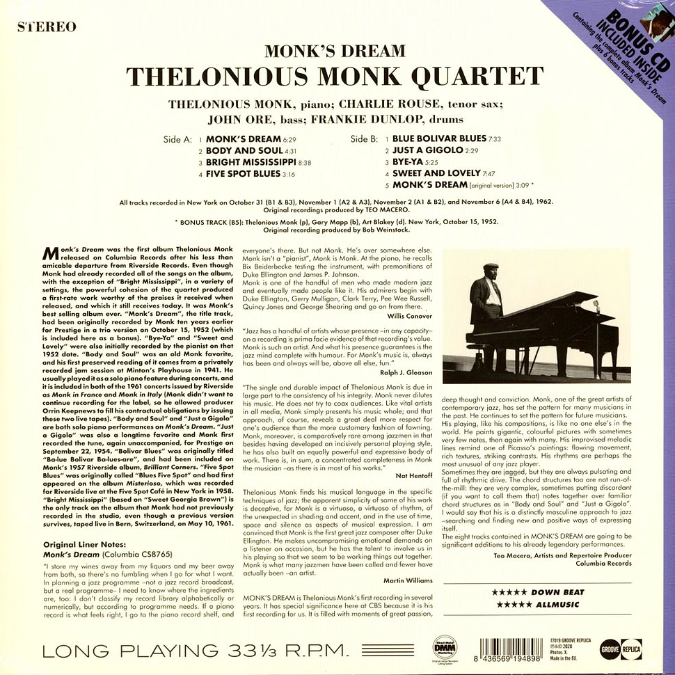 Thelonious Quartet Monk - Monk's Dream