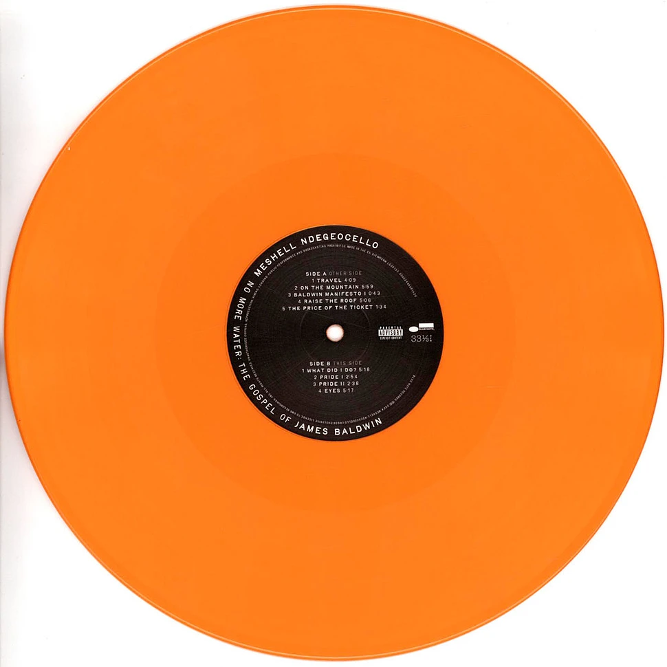 Meshell Ndegeocello - No More Water: The Gospel Of James Baldwin Indie Exclusive Opaque Tangerine Vinyl Edition