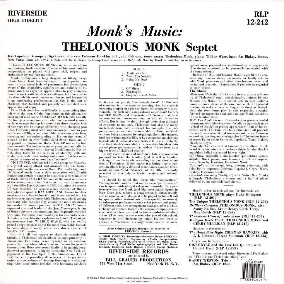 Thelonious Monk - Monk's Music