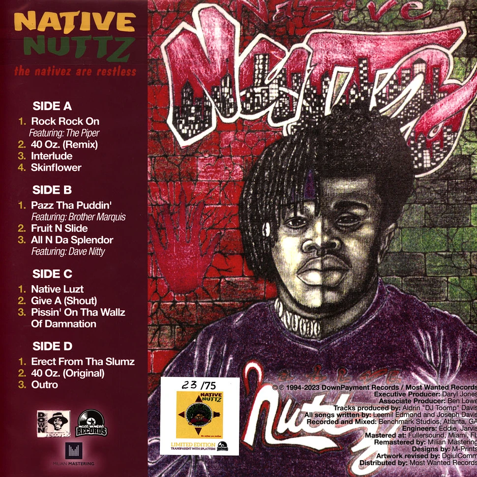 Native Nuttz - The Nativez Are Restless Yellow W/ Splatter Vinyl Edition