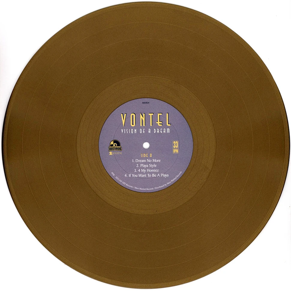 Vontel - Vision Of A Dream Golden Vinyl Edition