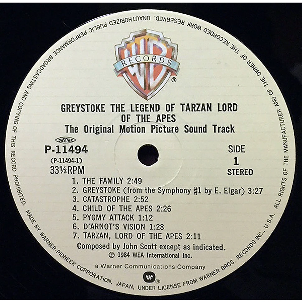 John Scott And Royal Philharmonic Orchestra - OST The Legend Of Tarzan: Lord Of Apes