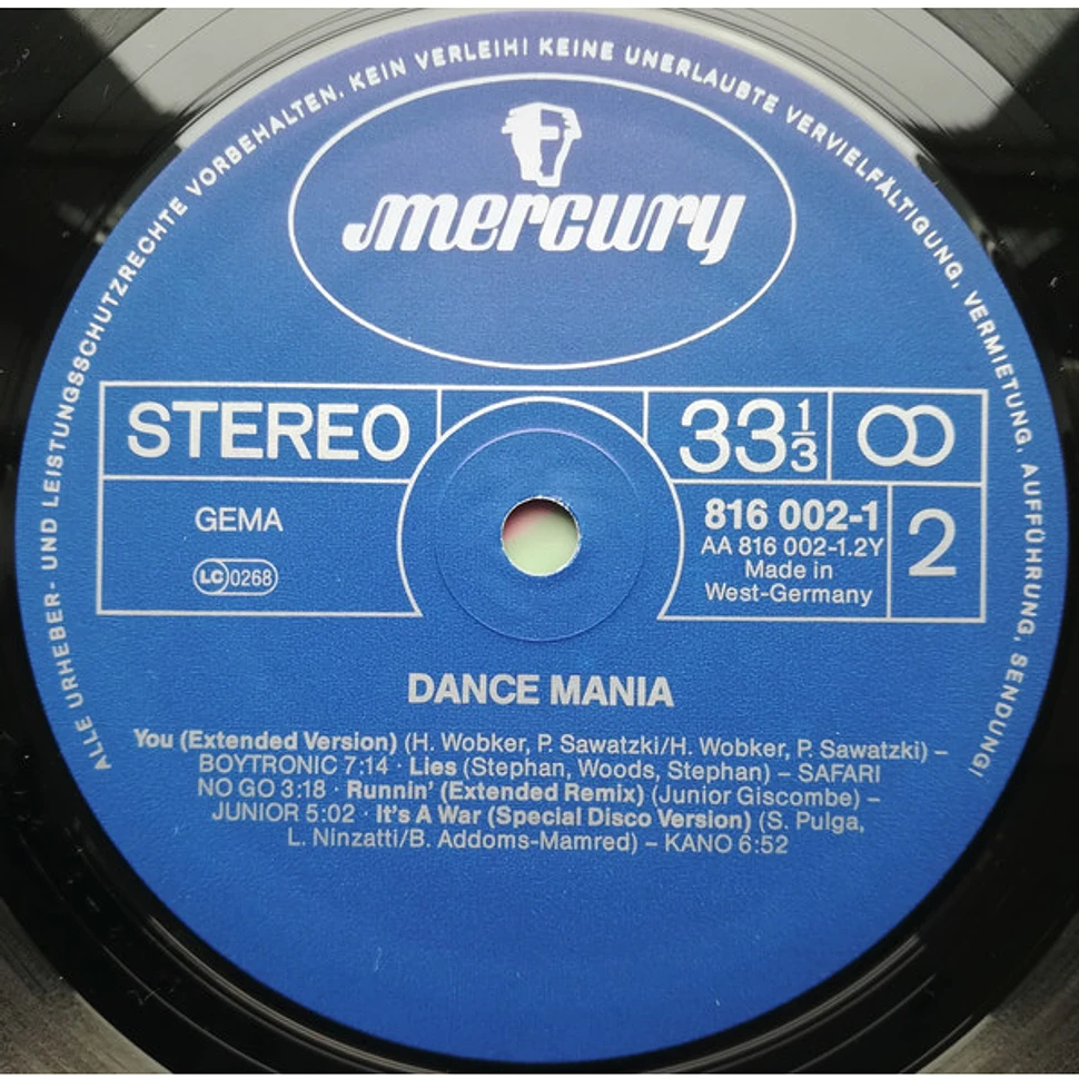 V.A. - Dance Mania - 14 Great Maxi Masters