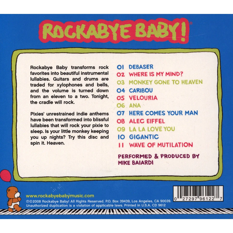 Rockabye Baby! - Lullaby Renditions Of The Pixies