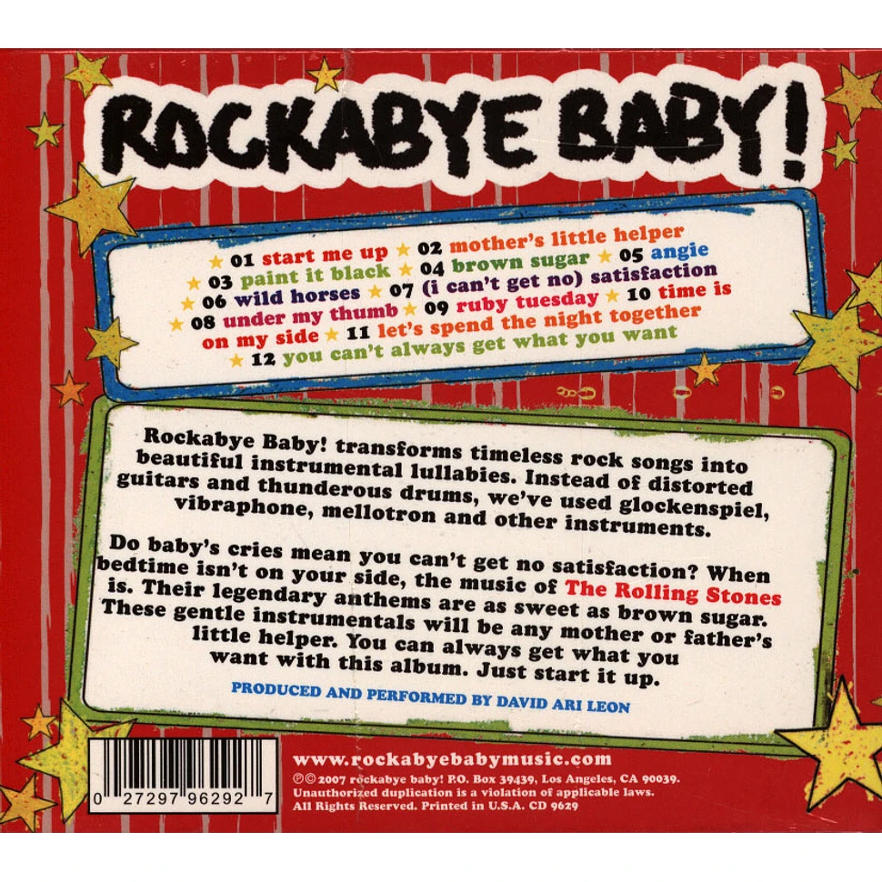 Rockabye Baby! - Lullaby Renditions Of The Rolling Stones